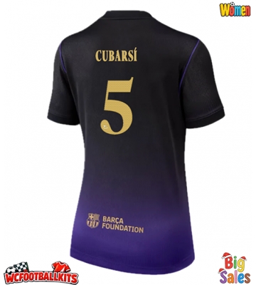 Barcelona Pau Cubarsi #5 Replica Away Stadium Shirt for Women 2026-27 Short Sleeve